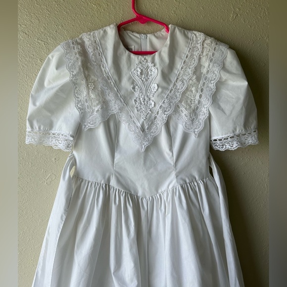 Vintage Gunne Sax Jessica McClintock Size 7 Lace Dress - Picture 2 of 9